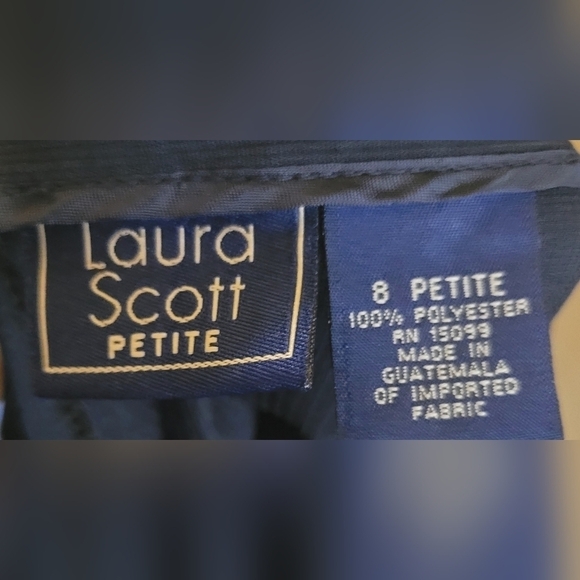 Black Pantsuit Small Top / 8 Petite Pants Work Coordinated Set - Picture 6 of 6